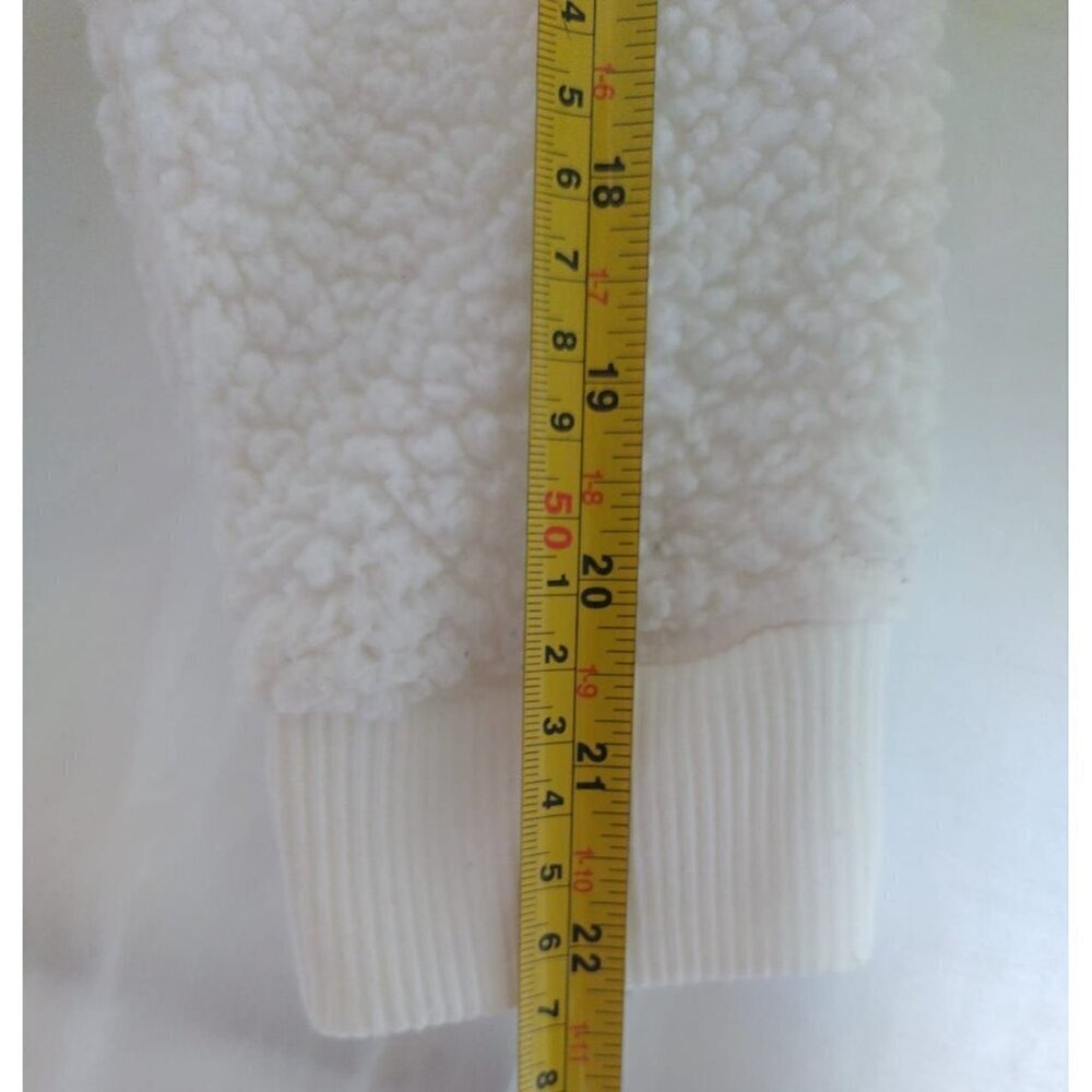 Wondershop Women's White Sherpa Fleece Hooded Sweatshirt with Bear Ears, Size S - Picture 8 of 9